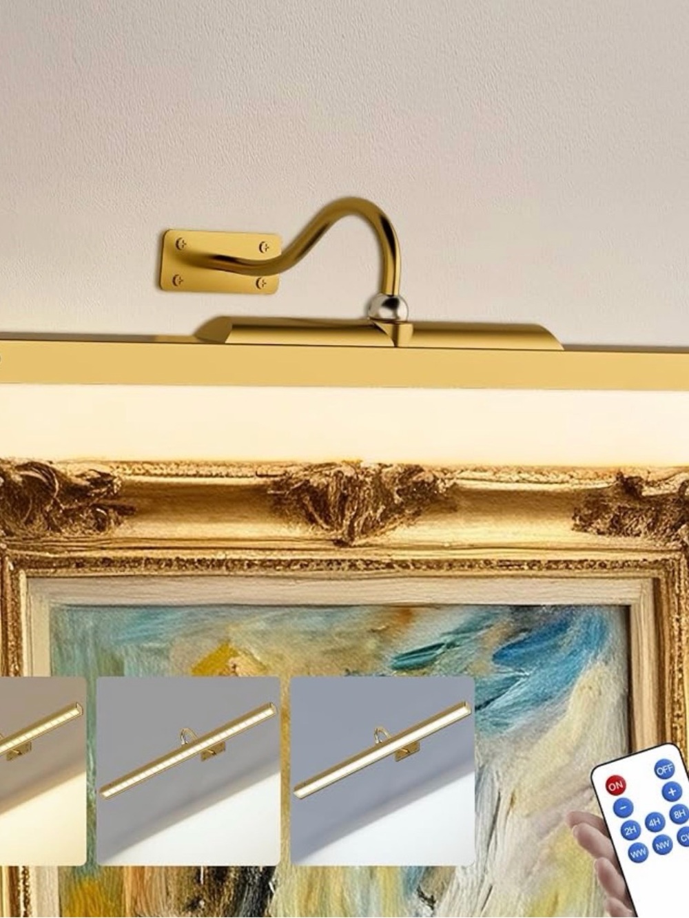 ✨ Afyuol 24" Wireless LED Picture Light – Brushed Gold (NIB) ✨